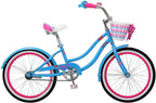 Nickelodeons JoJo Siwa Girls Cruiser Bike with 20Inch Wheels in Light Blue and Pink