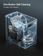 HiCOZY Ice Maker Countertop, Ice in 6 Mins with Self-Cleaning