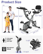 KURONO Stationary Exercise Bike for Home Workout