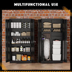 Greenvelly 72�� Black Storage Cabinet with Doors