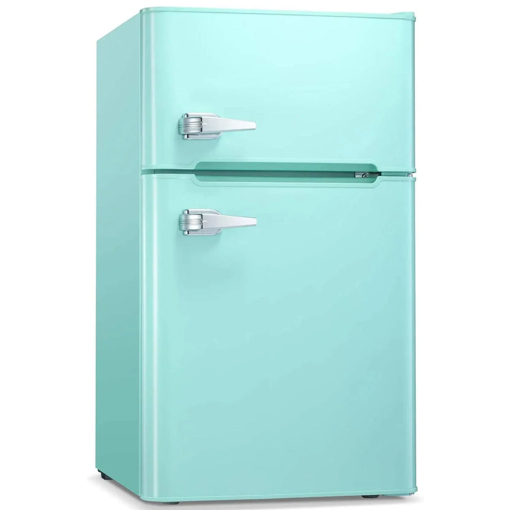 Compact Mini Refrigerator with Freezer, Thermostat Control, Energy Efficient, Double Door, Large Capacity