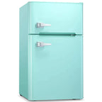 Compact Mini Refrigerator with Freezer, Thermostat Control, Energy Efficient, Double Door, Large Capacity