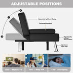 JUMMICO Modern Convertible Folding Futon Sofa Bed