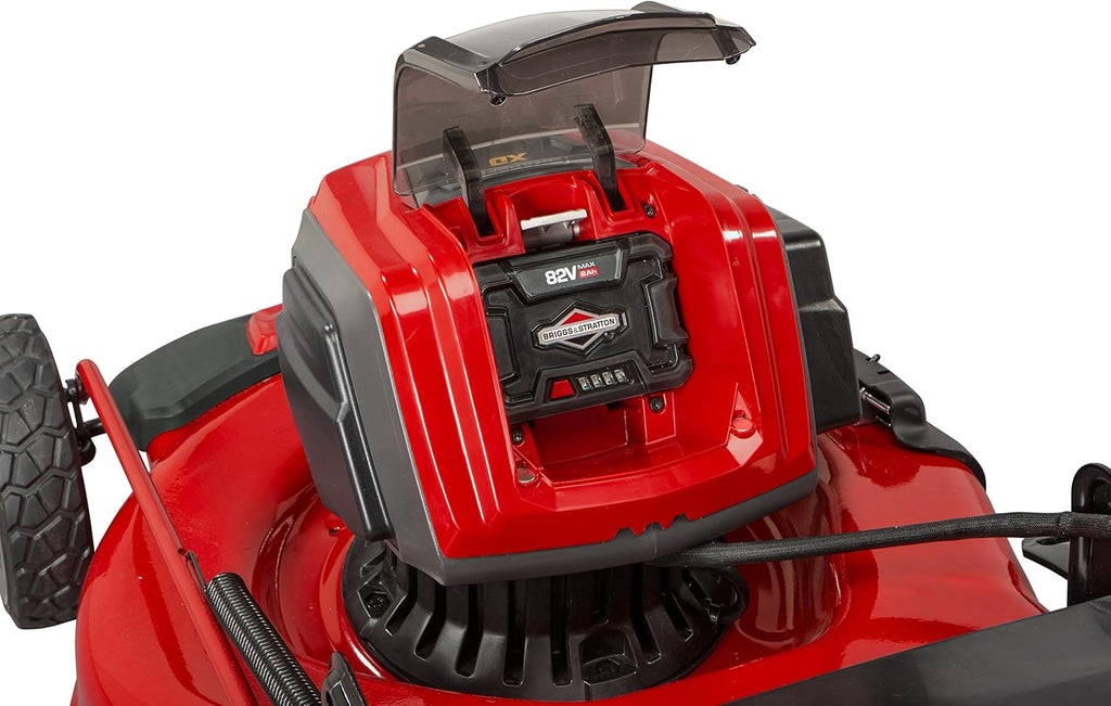 Snapper XD 82V MAX 21′′ Electric Cordless Lawn Mower, Steel Deck, 3-in-1 Design, Red/Black