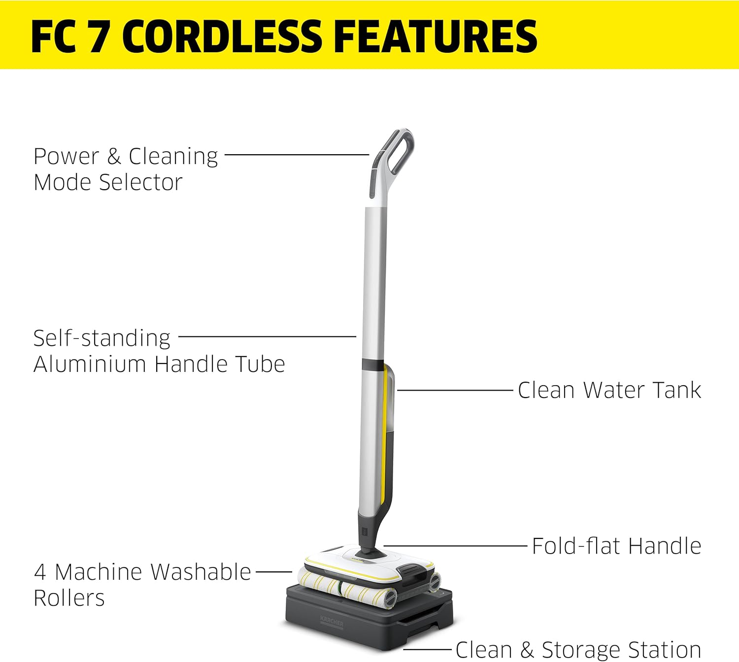 Kärcher Electric Mop & Sanitize Hard Floor Cleane - Cordless