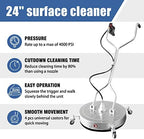 Janz Pressure Washer Surface Cleaner with 4 Wheels