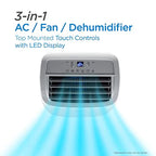 BLACK+DECKER 8,000 BTU Portable Air Conditioner up to 350 Sq.ft with Remote Control