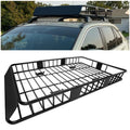 ECOTRIC 64" x 38" x 4'' Universal Roof Rack Cargo Carrier Basket