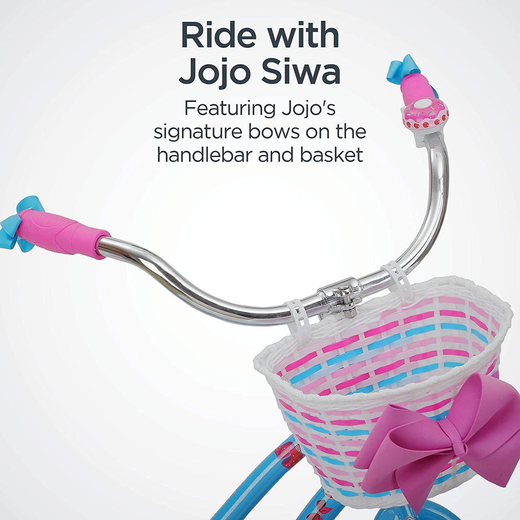 Nickelodeons JoJo Siwa Girls Cruiser Bike with 20Inch Wheels in Light Blue and Pink