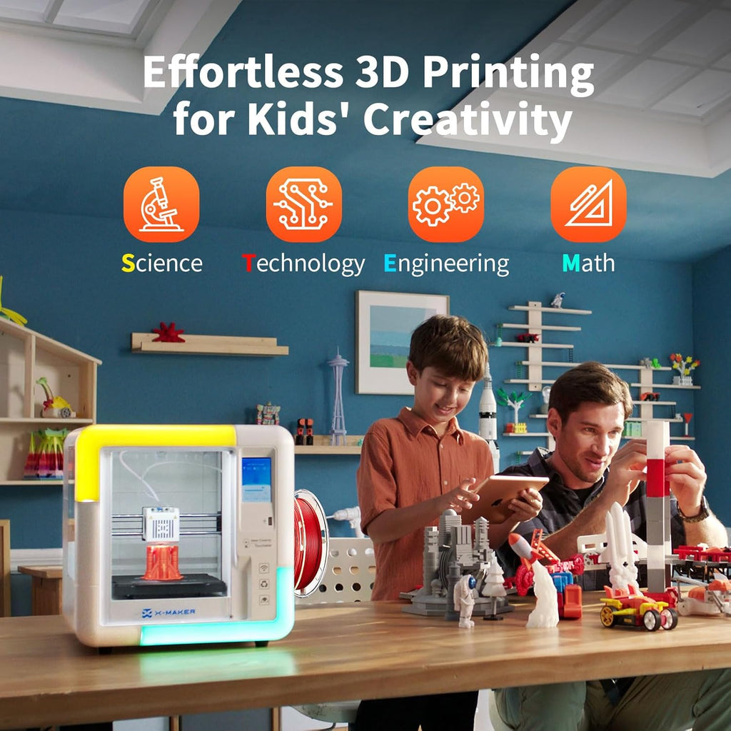 AOSEED 3D Printer for Kids and Beginners, Fully Assembled High-Speed 3D Printer