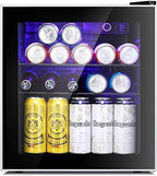 Antarctic Star Mini Fridge Cooler – 60 Can Beverage Refrigerator Glass Door for Beer Soda or Wine – Glass Door Small Drink Dispenser Machine Clear Front Removable for Home, Office or Bar, 16cuft