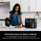 Ninja Foodi 8 qt. Original Dualzone, 2-Basket Air Fryer with 6 Functions