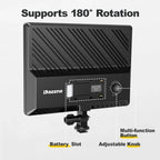 D50 LED Video Light Panel Lights 15.4", 2 Packs 45W 3000K-8000K Bi-Color Dimmable Photography Lighting, CRI 96+ Videography Lighting for Video Shooting/Gaming/Live Stream/Studio/Film