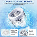20Lbs Portable Washing Machine Nictemaw Portable Washer, 2.8 Cu.ft Washer and Dryer Combo with Drain Pump, 10 Programs 8 Water Level Compact Laundry Washer for Home, Apartment, RV, Dorms