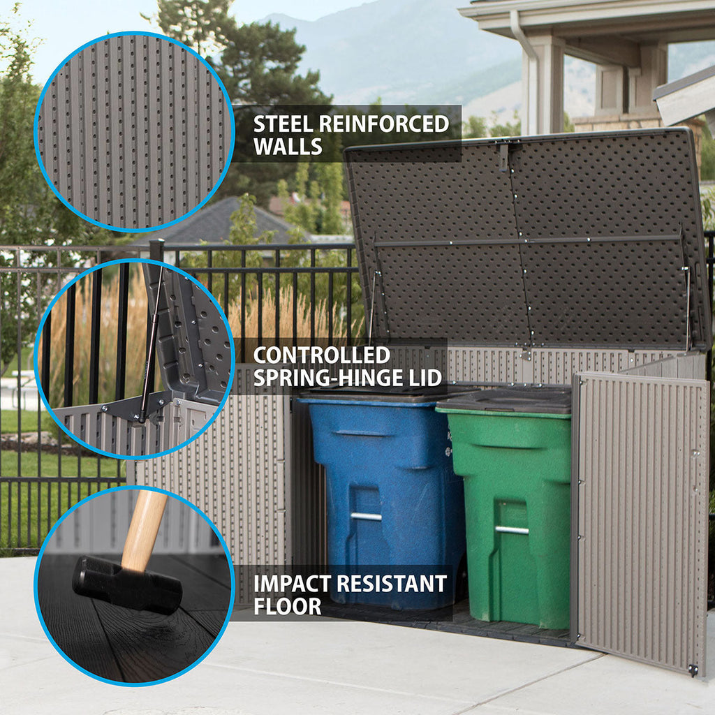Lifetime 6ft 3′�?x 3ft 6′�?(1.9 x 1.1m) Horizontal 2,407 Litre Storage Shed