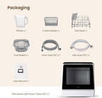 HAVA Countertop Dishwasher, 6 Programs Portable Dishwashers with 5L Built-in Water Tank