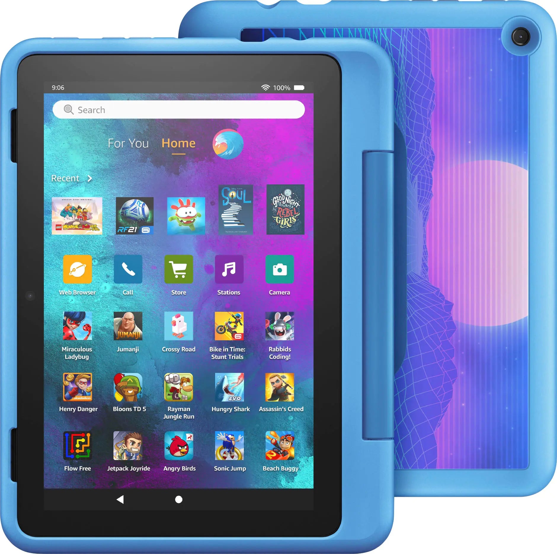 Fire HD 8 Kids Pro ages 6-12 (2022) 8′′ HD tablet with Wi-Fi 32 GB – Cyber Sky