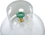 Steel Propane Tank Cylinder with POL Valve and Collar, Great for Mixed Heating Systems, Home fireplaces, Dryers and Grills-Flame King