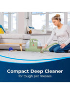 Bissell Little Green Portable Carpet & Upholstery Cleaner with Specialty Tools, 48 oz Tank, Green, 1400B