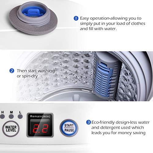 Giantex Portable Washing Machine Full Automatic Washer and Spinner Combo