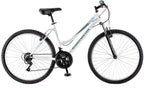 Roadmaster Granite Peak Women’s Bike 26′′ – White, Front Suspension, 18-Speed