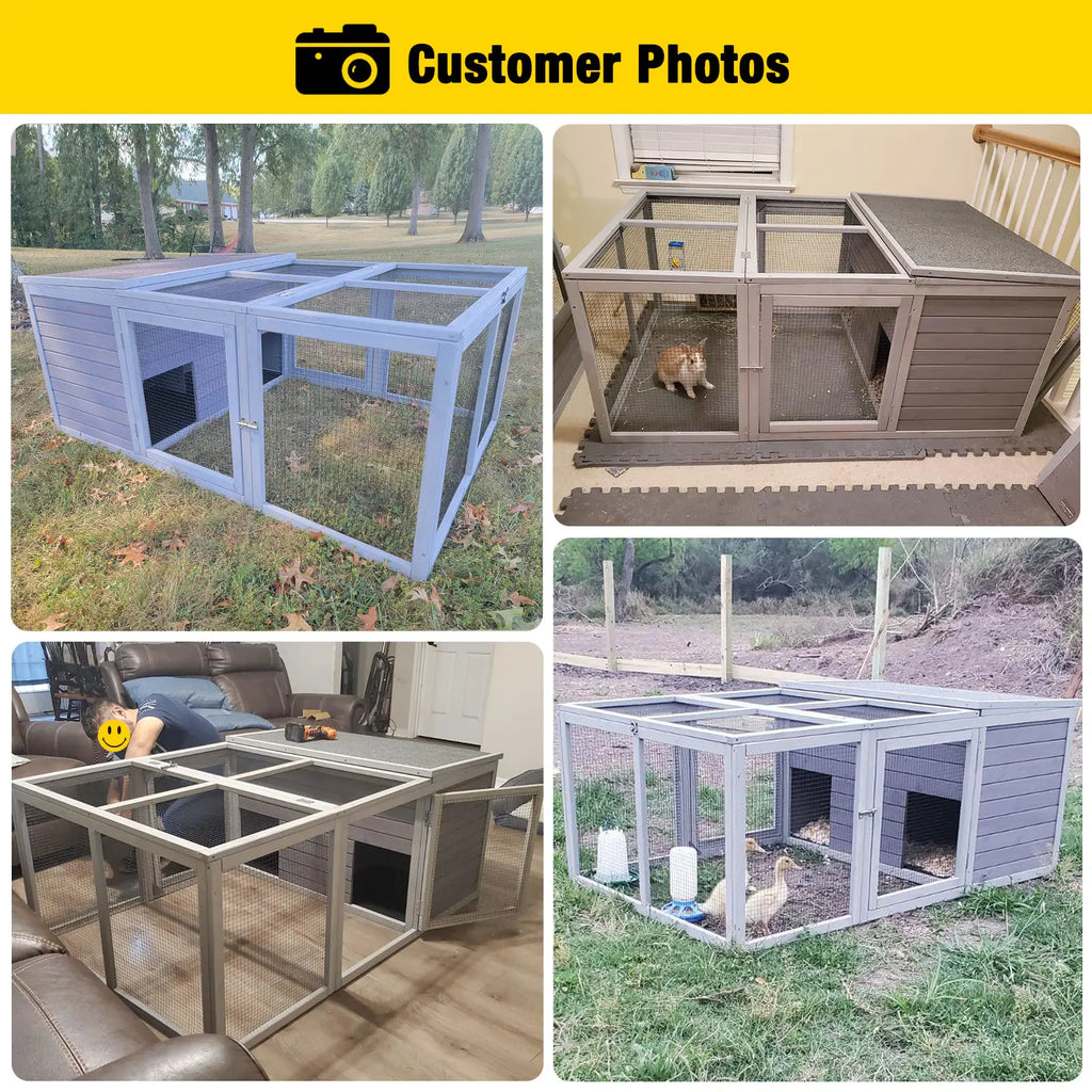 Aivituvin Rabbit Outdoor Playpen Enclosure