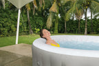 Inflatable Hot Tub Spa | Portable Hot Tub with Heated Water System and 140 Bubble Jets | Fits Up to 4 People