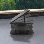Roof attic exhaust fan, 50-watt intelligent solar roof ventilation fan, equipped with thermostat, remote control, 3000 cubic feet per minute airflow, built-in smoke sensor and automatic stop function (for cooling and dehumidification)