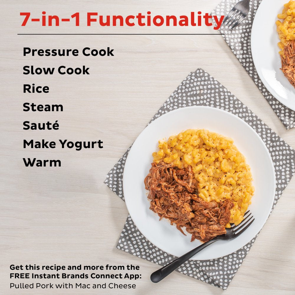 Instant Pot Duo 6 Qt 7-in-1 Electric Pressure Cooker with Easy-Release Steam Switch, Stainless Steel