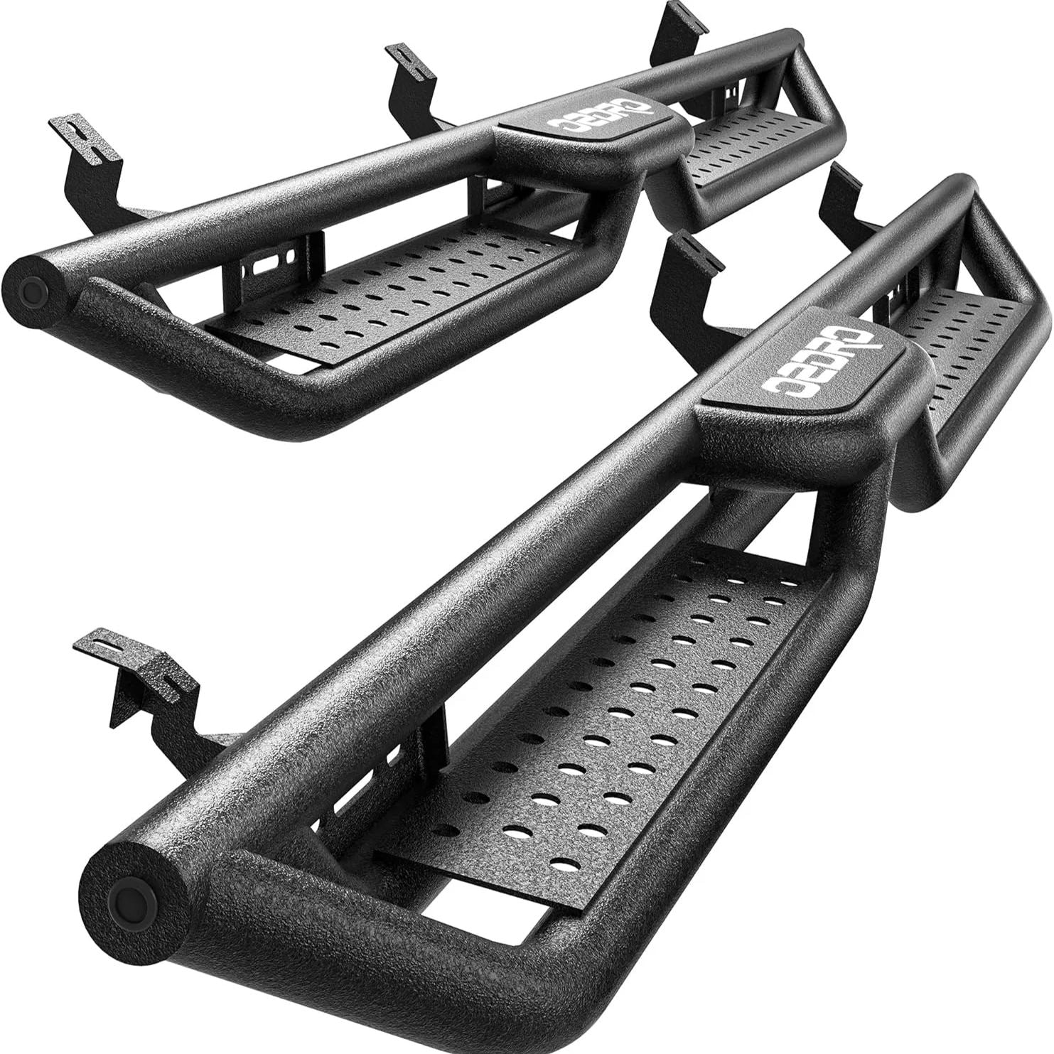 OEDRO Drop Down Running Boards Compatible Textured Steel Nerf Bars