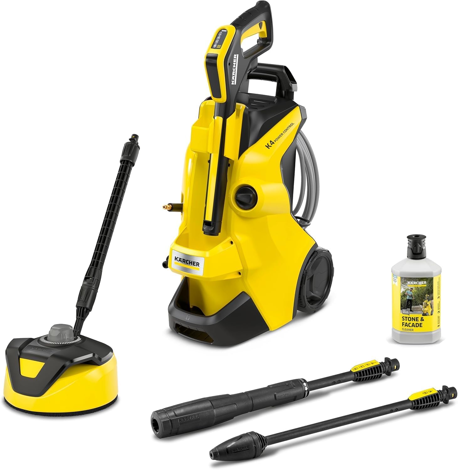 Kärcher K 4 Power Control Flex Car & Home Pressure Washer, Pressure: max. 130 bar, Flow Rate: 420 l/h, Area: 30 m²/h, Water Filter, Weight: 11.5 kg, Dirt Blaster, Spray Lance, incl. Home Kit & Car Kit