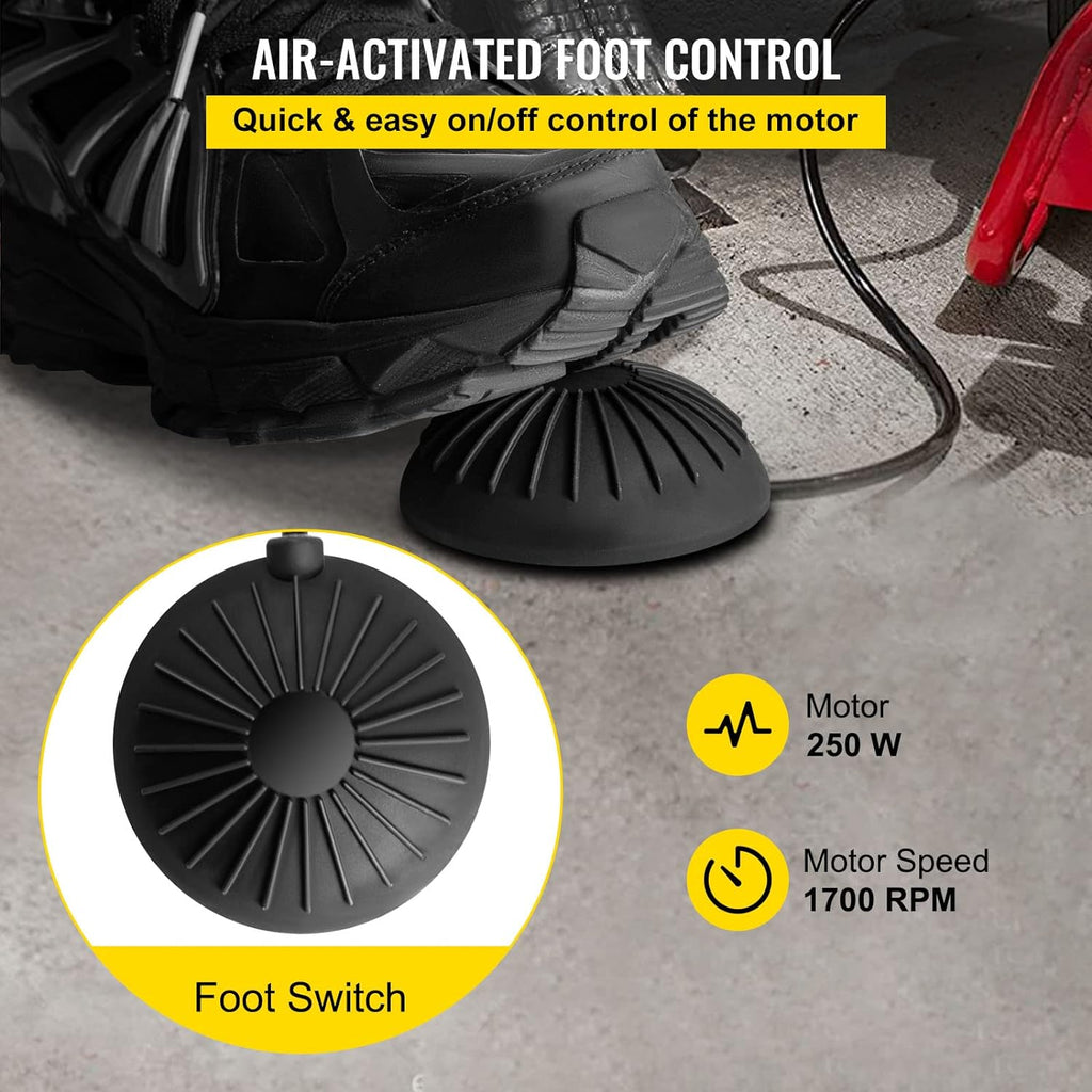 Drain Cleaner Machine, 75 Ft x 3/8 Inch Drain Cleaning Machine Fits 1 to 4 Inch Pipes, Portable Drain Auger Cleaner with 4 Cutters, Electric Drain Clog Remover Plumbing Tool