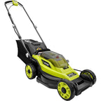 RYOBI ONE+ 18V 13 in. Cordless Battery Walk Behind Push Lawn Mower wit