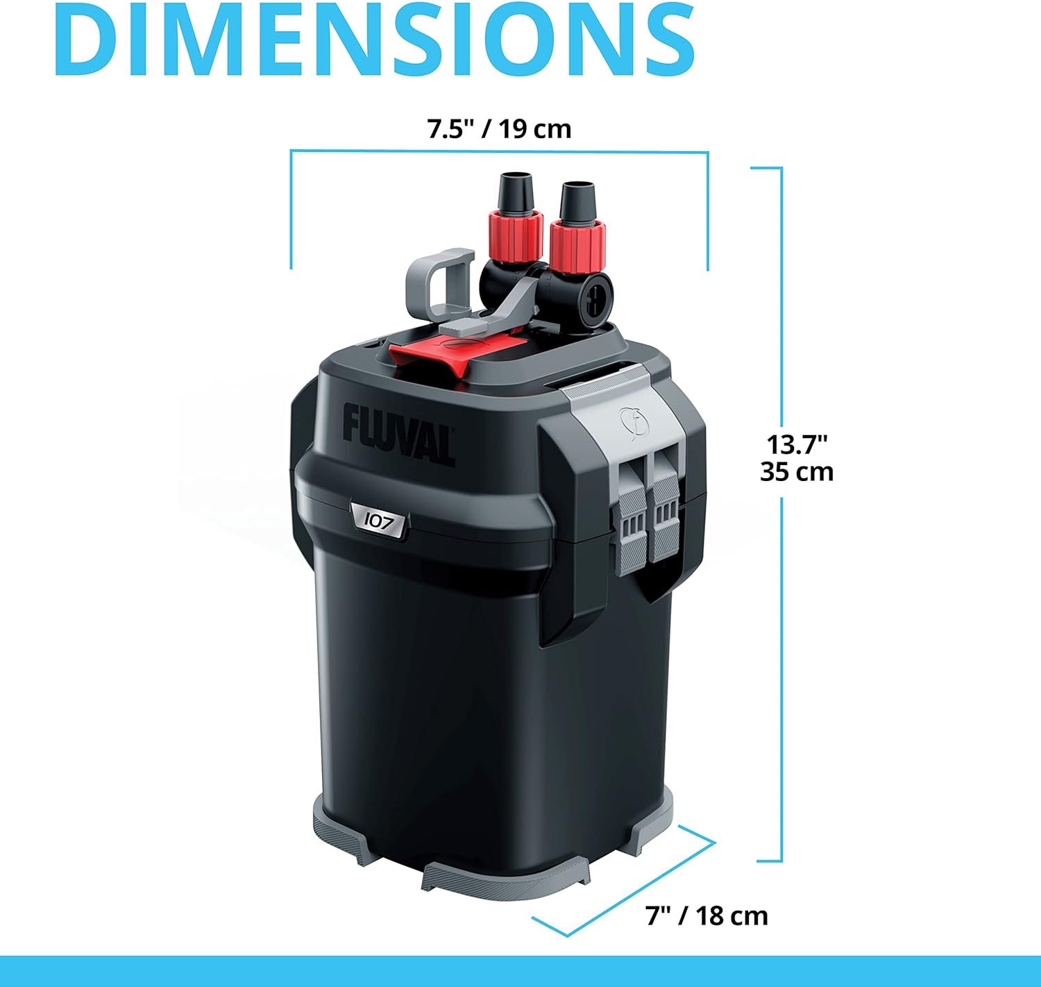 407 Perfomance Canister Filter – for Aquariums Up to 100 Gallons – Aquarium Canister Filter