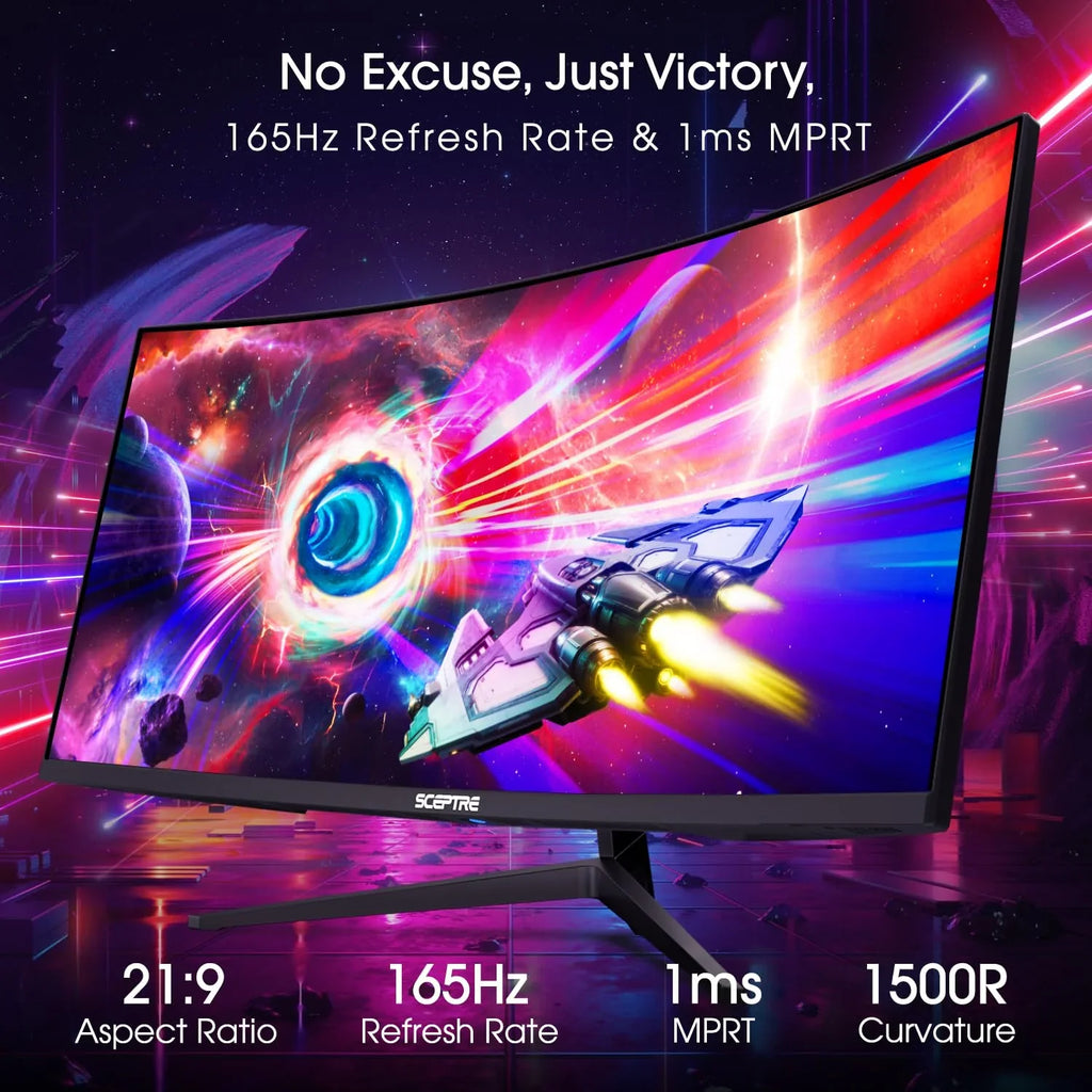 Moniteur Sceptre 34 pouces 165Hz Ultrawide WQHD designs