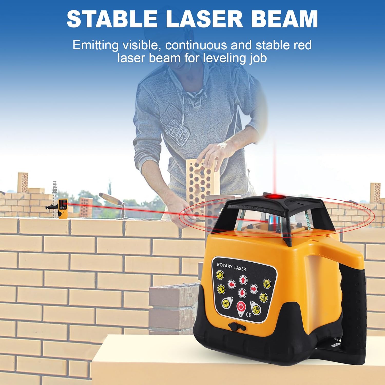 Iglobalbuy Self Leveling Rotary Laser Level System Kit with Surveying Tripod