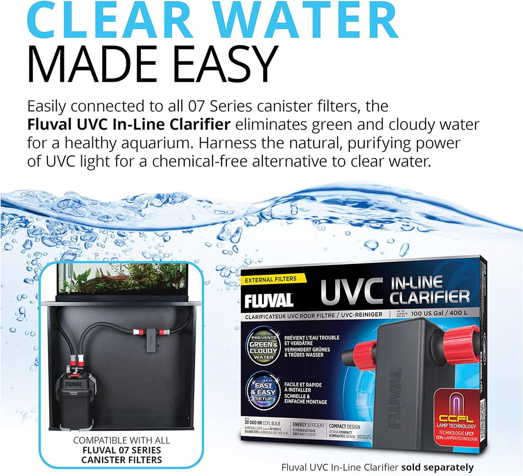 407 Perfomance Canister Filter – for Aquariums Up to 100 Gallons – Aquarium Canister Filter