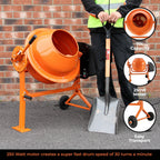 T-Mech Electric Cement Mixer, 70 Litre