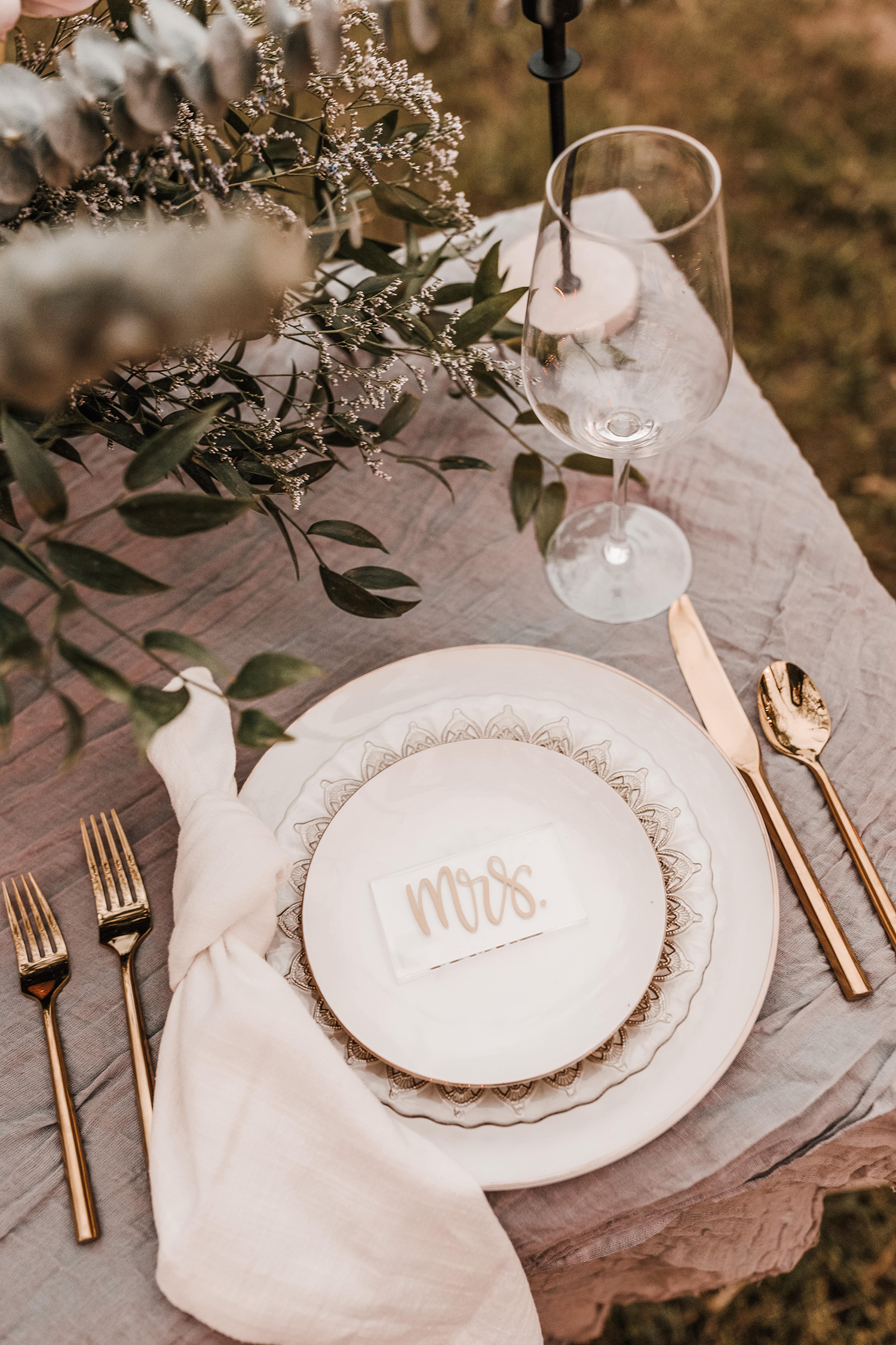 Rectangle Acrylic Place Cards