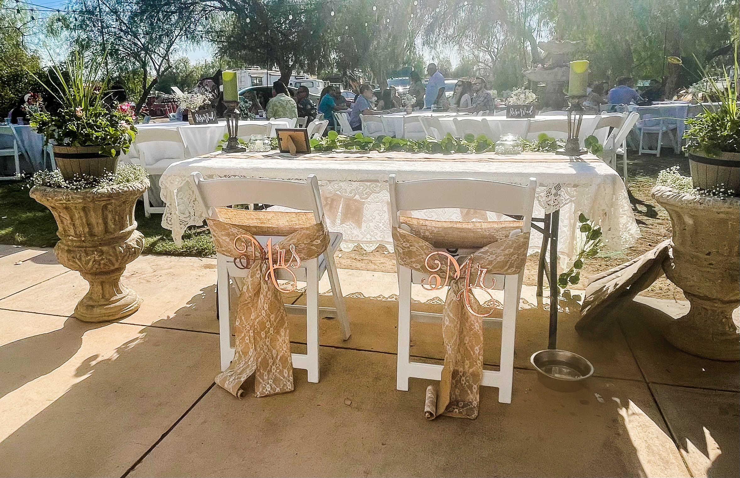Mr. & Mrs. Chairbacks