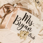 Scrunchie with Wood Hangtag