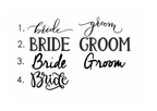 Rectangle Acrylic Place Cards
