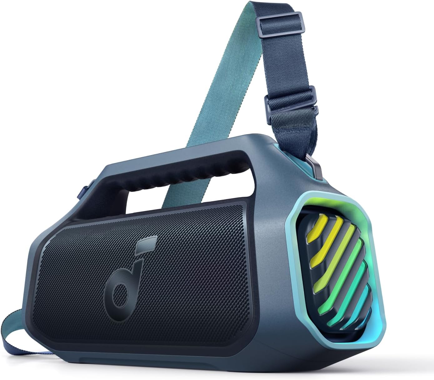 Anker Soundcore Boom 2 Plus Outdoor Speaker, Bluetooth Speaker with 140W, 2+2 Channel, BassUp 2.0, 20H, Fast Charge, IPX7 Waterproof, RGB Lights, USB-C, Power Bank, for Camping, Beach, Garden