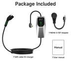 32 Amp Level 1&2 Portable EV Charger ,26FT Cable NEMA 14-50 Plug for Electric Car Home Charging Station 7.68KW
