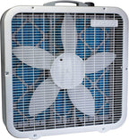 Lasko Air Flex 2-in-1 Box Fan & Air Purifier, 20-Inch, 3 Speeds, White, FF305