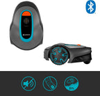 Gardena Robotmaaier SILENO minimo 500 m: intelligente grasmaaier met optimale connectiviteit, programmeerbaar met Gardena Bluetooth-app, DE-versie (15202-20)