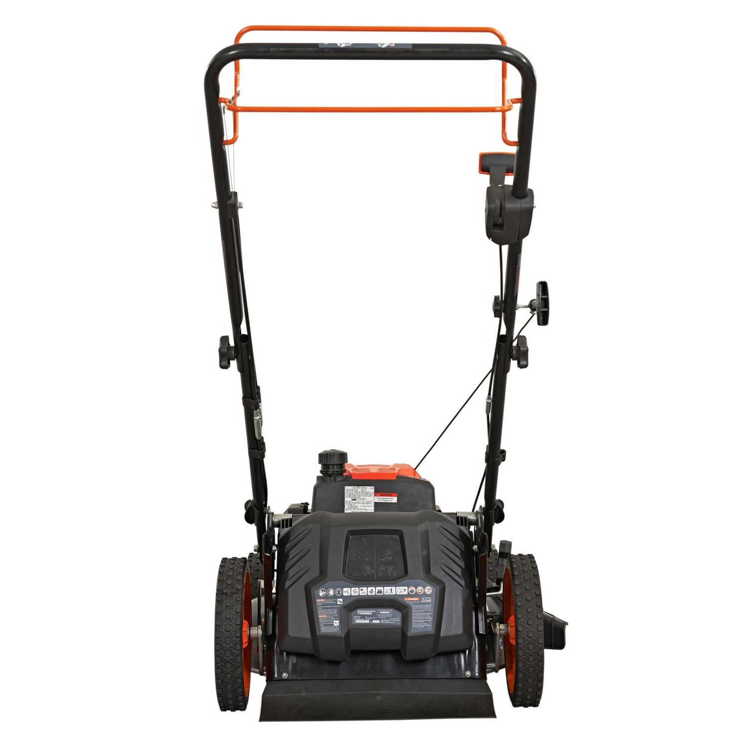 YARDMAX YG2860 22′′ 201cc 3-in-1 Gas Self-Propelled Lawn Mower with CVT and High Wheels