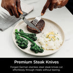 Ninja K32017 Foodi NeverDull 17 Piece Premium Knife System Block Set with Built-in Sharpener, Stainless Steel/Black