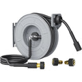 Giraffe Tools Pressure Washer Hose Reel, Any Length Lock, Auto Rewind, Wall Mounted