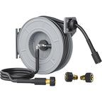 Giraffe Tools Pressure Washer Hose Reel, Any Length Lock, Auto Rewind, Wall Mounted